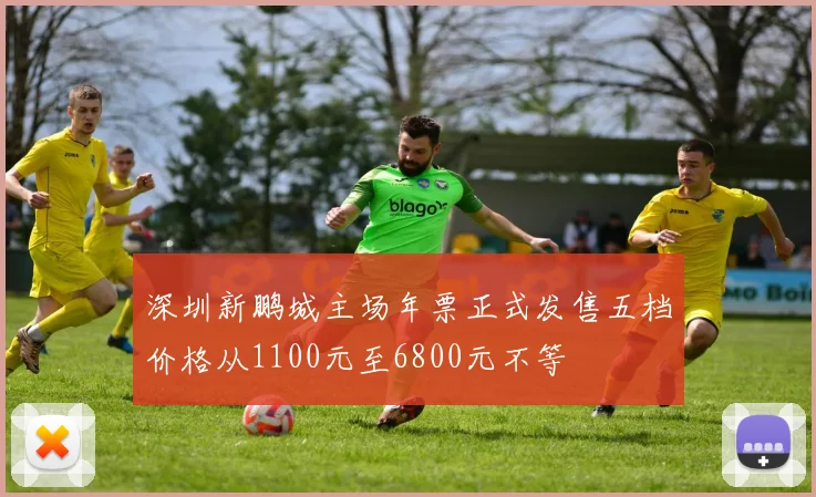 深圳新鹏城主场年票正式发售五档价格从1100元至6800元不等